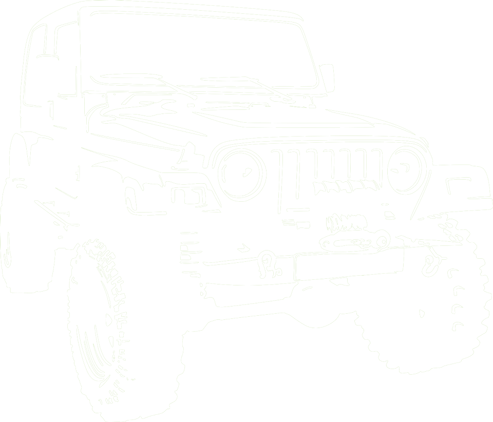 jeep 4x4 white